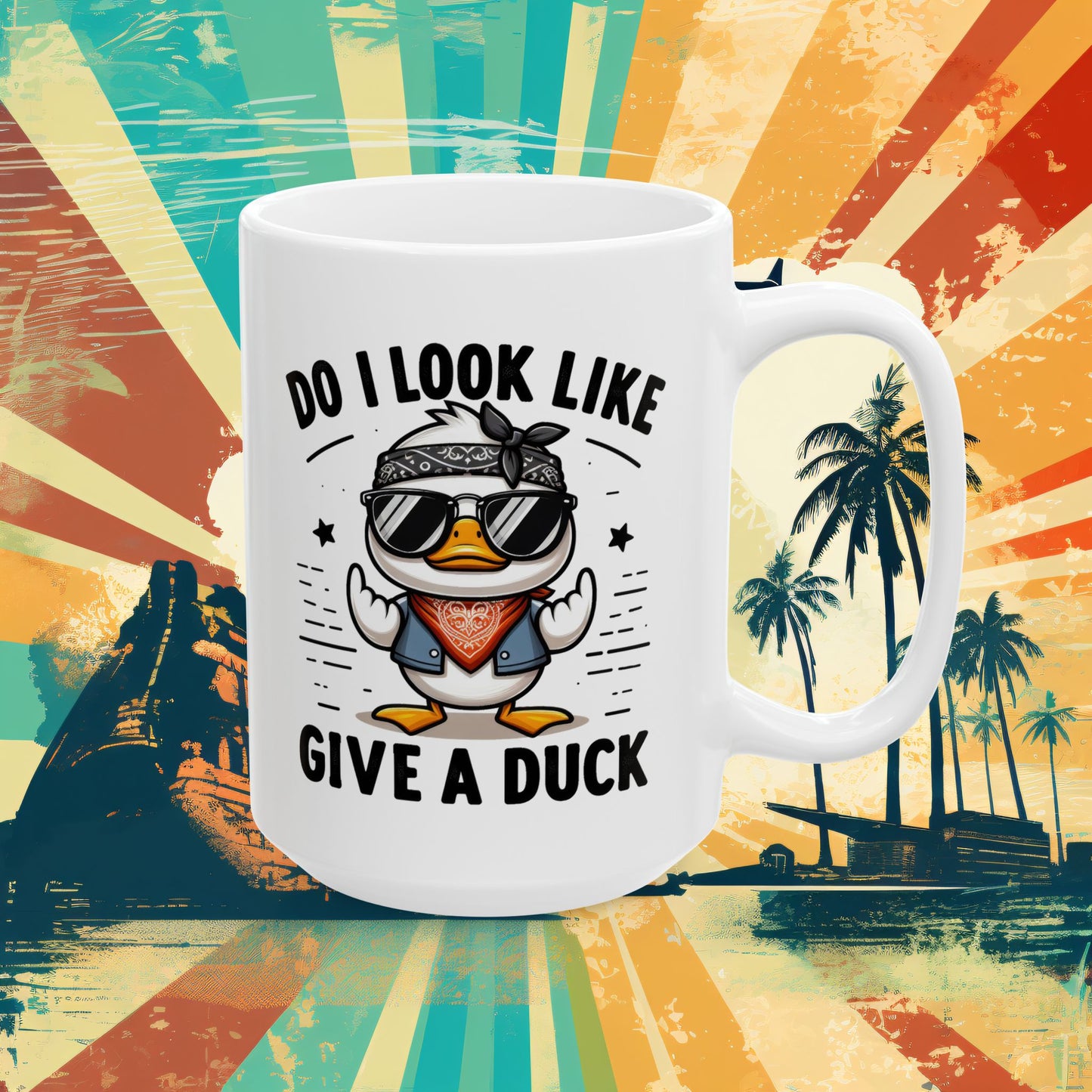 Bark Basics Collection™: "Give A Duck!" | Ceramic Mug, (11oz, 15oz) |