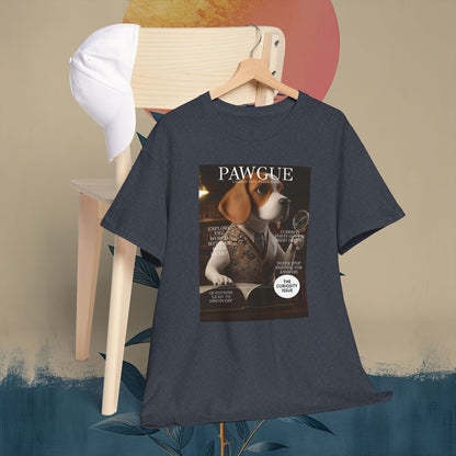 Beagle with Magnifying Glass: "Cover" | T Shirt | Pawgue Chic Edition™