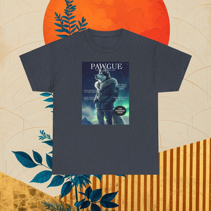 Husky under the Northern Lights: "Cover" | T Shirt | Pawgue Chic Edition™