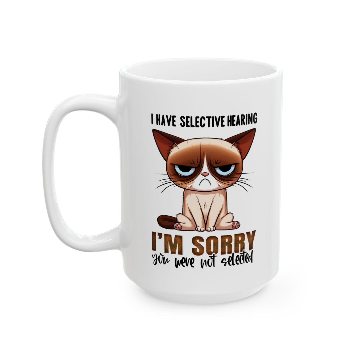 Bark Basics Collection™: "I'm Sorry" | Ceramic Mug, (11oz, 15oz) |