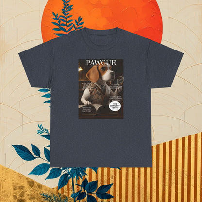 Beagle with Magnifying Glass: "Cover" | T Shirt | Pawgue Chic Edition™