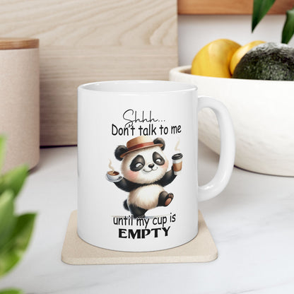 Snark & Simplicity Collection™: "Cup Is Empty" | Ceramic Mug, (11oz, 15oz) |