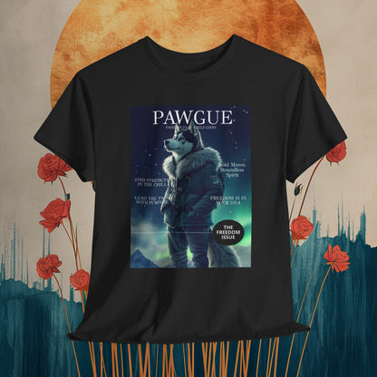 Husky under the Northern Lights: "Cover" | T Shirt | Pawgue Chic Edition™