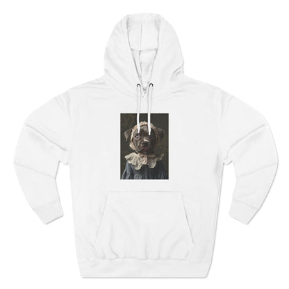 Pit Bull in Lace Bonnet: "Victorian Vigilance" | Hoodie | Puppy Love Edition™