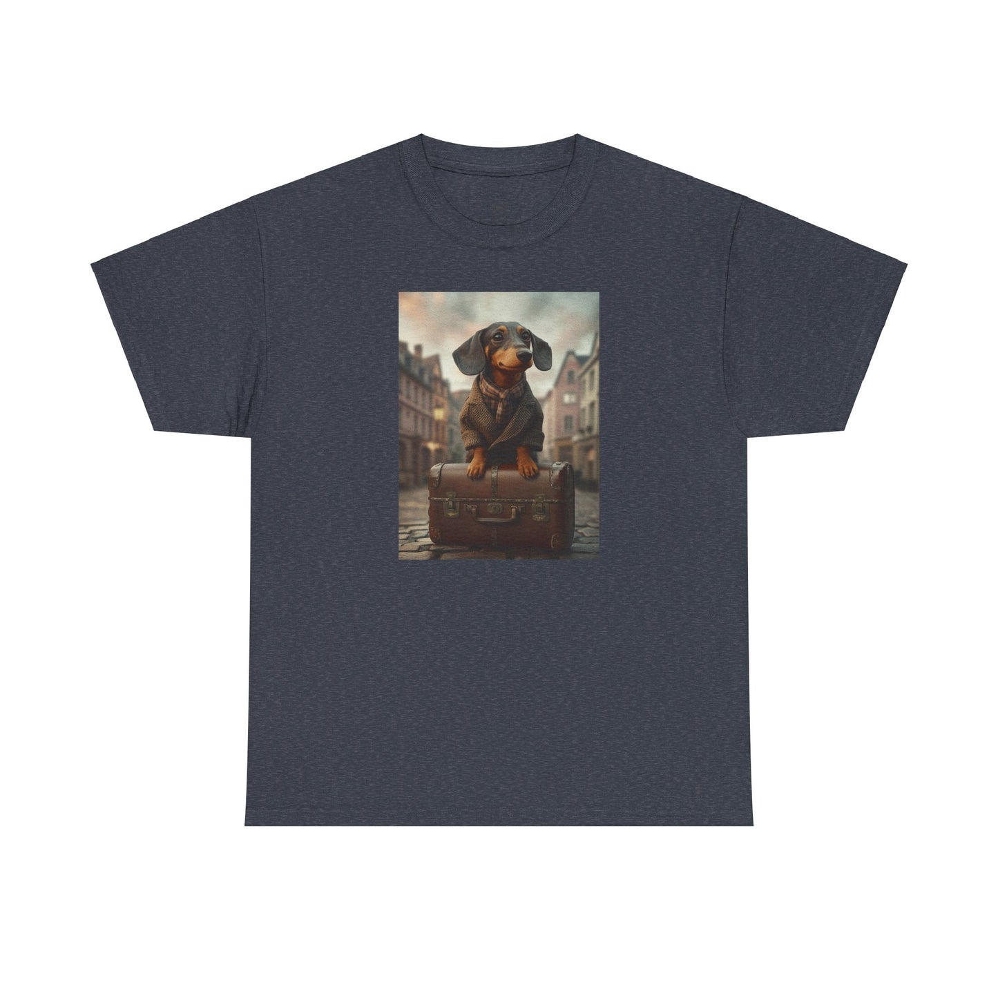 Dachshund in Tweed: "The Traveling Gentleman" | T Shirt | Pawgue Chic Edition™