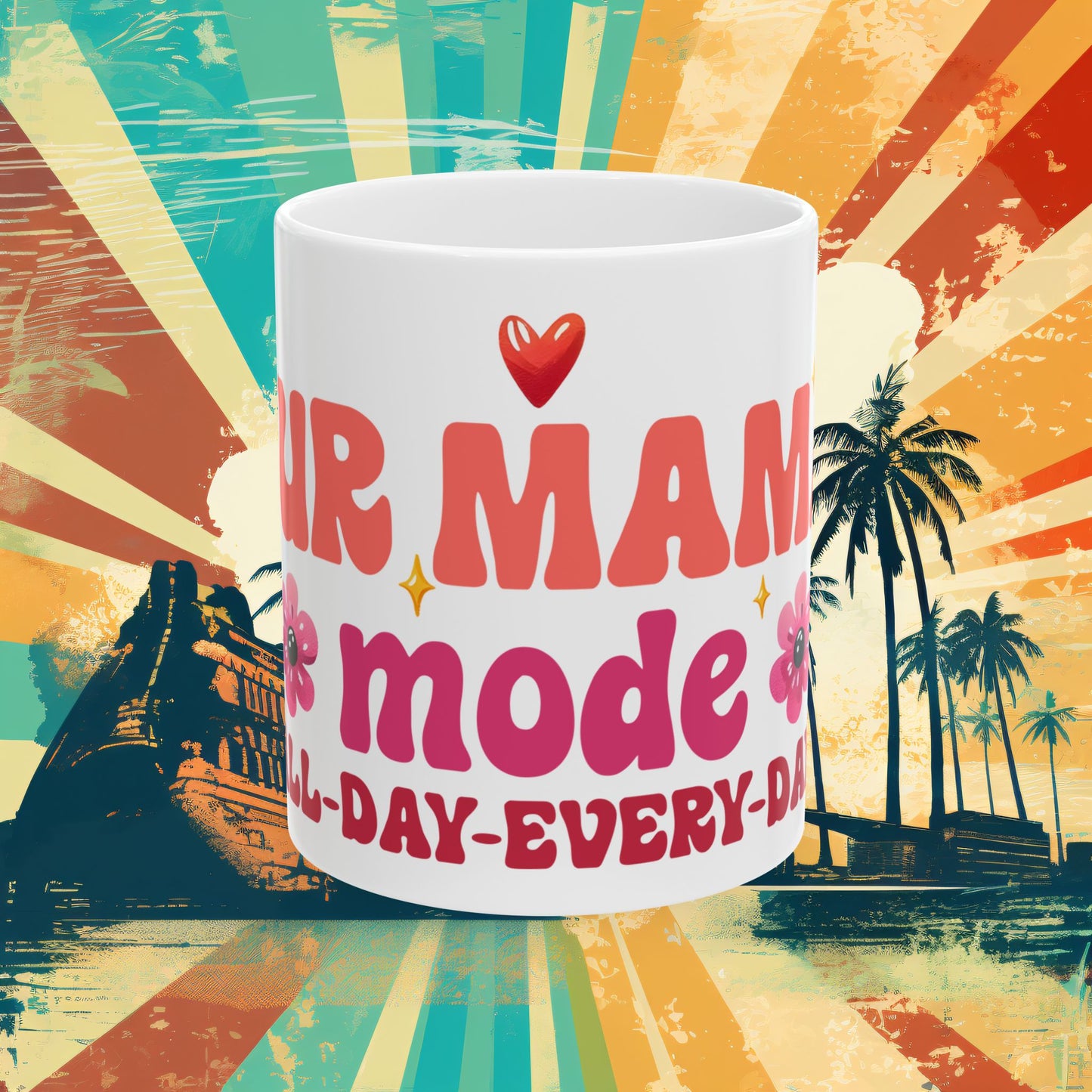 Bark Basics Collection™: "Fur Mama Mode" | Ceramic Mug, (11oz, 15oz) |