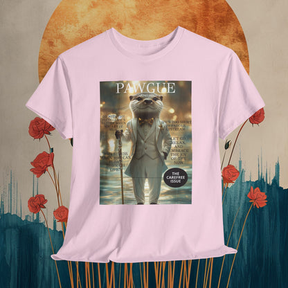 Otter in White Suit: "Cover" | T Shirt | Pawgue Chic Edition™