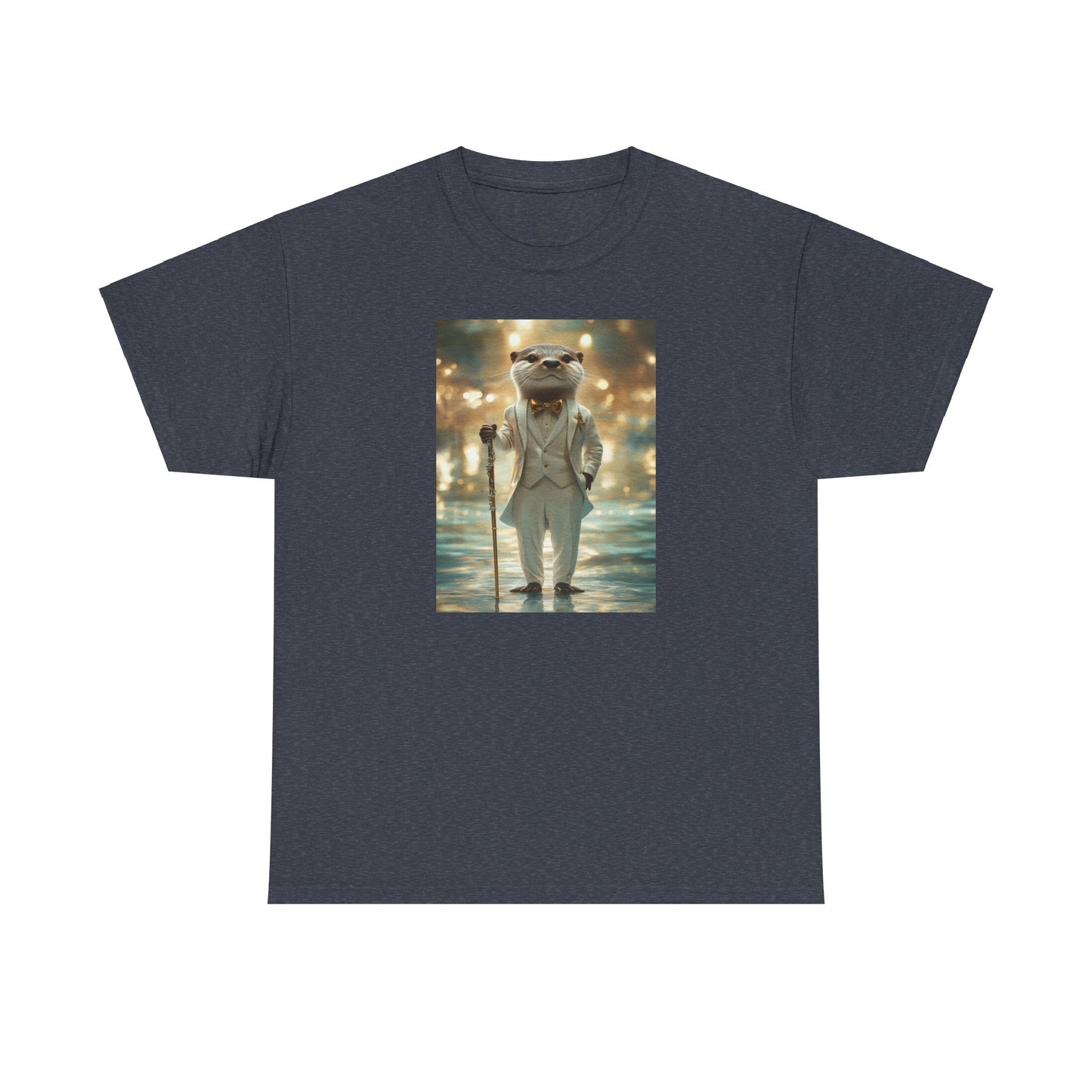 Otter in White Suit: "The River Aristocrat" | T Shirt | Pawgue Chic Edition™