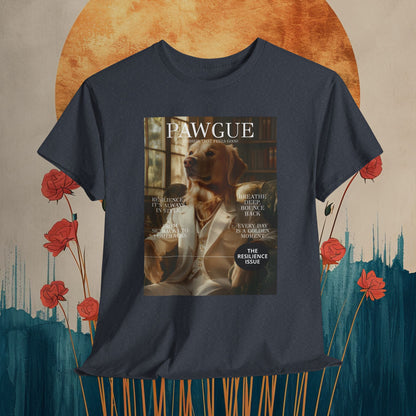 Golden Retriever in White Suit: "Cover" | T Shirt | Pawgue Chic Edition™