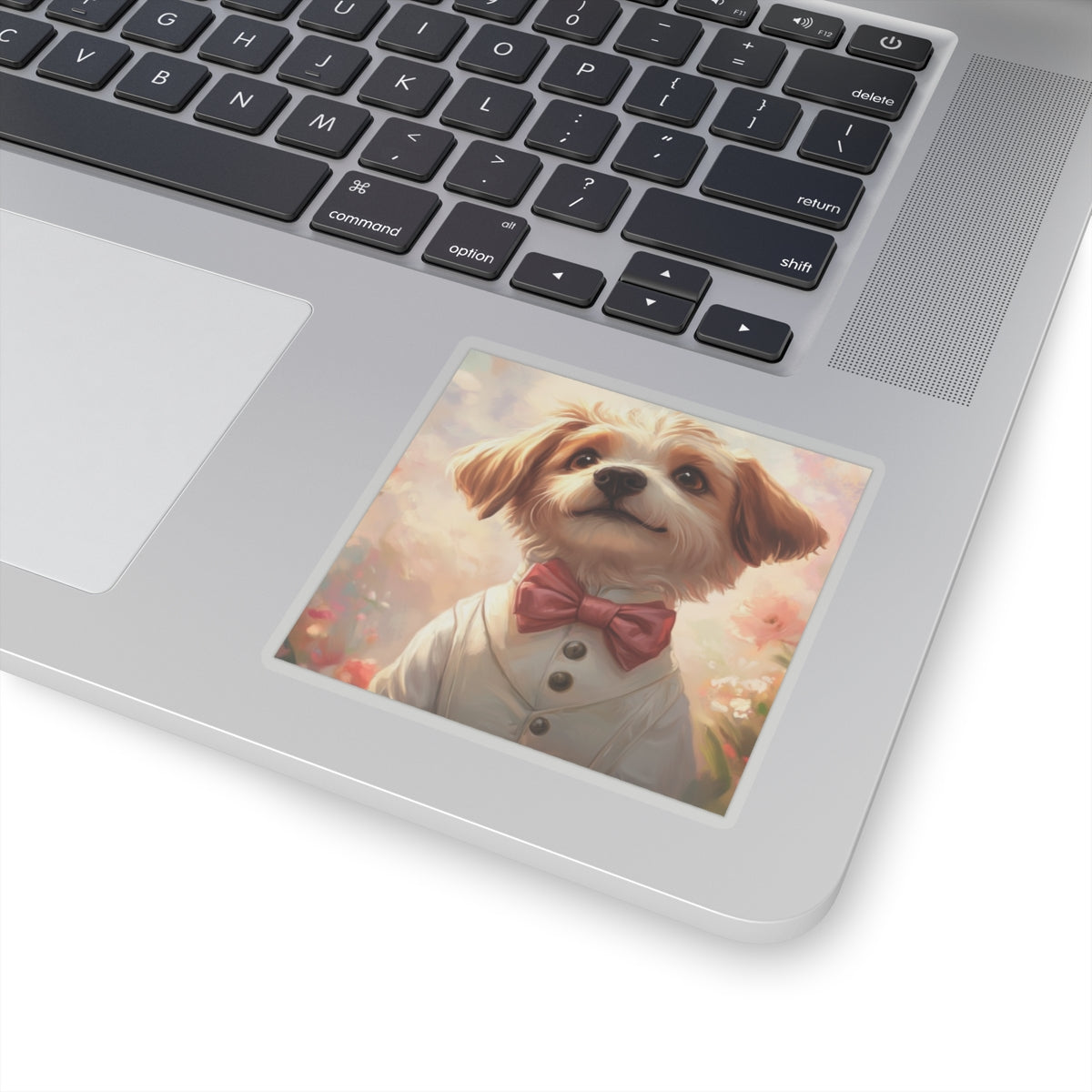 Historical Fiction Collection™: "Dapper Dog in Bloom" | Kiss-Cut Stickers