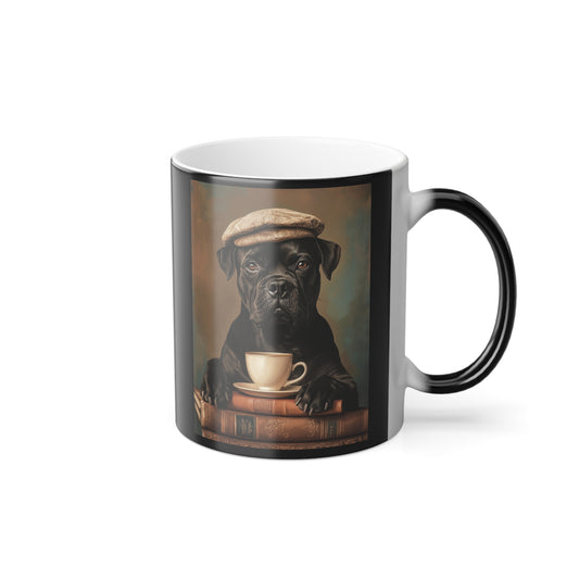 Cane Corso with Coffee: "Espresso Noir" | Color Morphing Coffee Mug, 11oz | Bliss Edition™