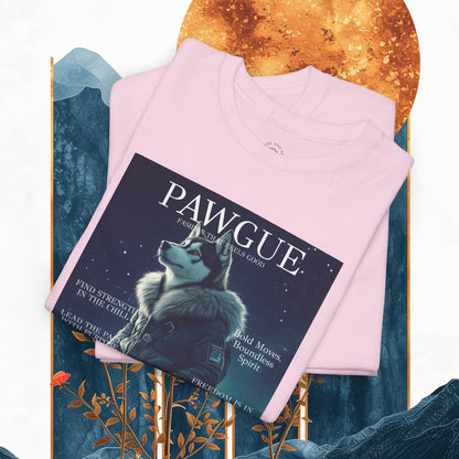 Husky under the Northern Lights: "Cover" | T Shirt | Pawgue Chic Edition™