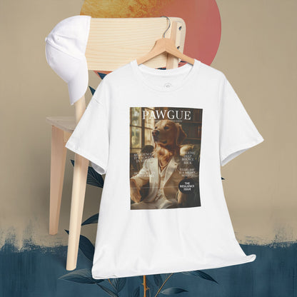 Golden Retriever in White Suit: "Cover" | T Shirt | Pawgue Chic Edition™