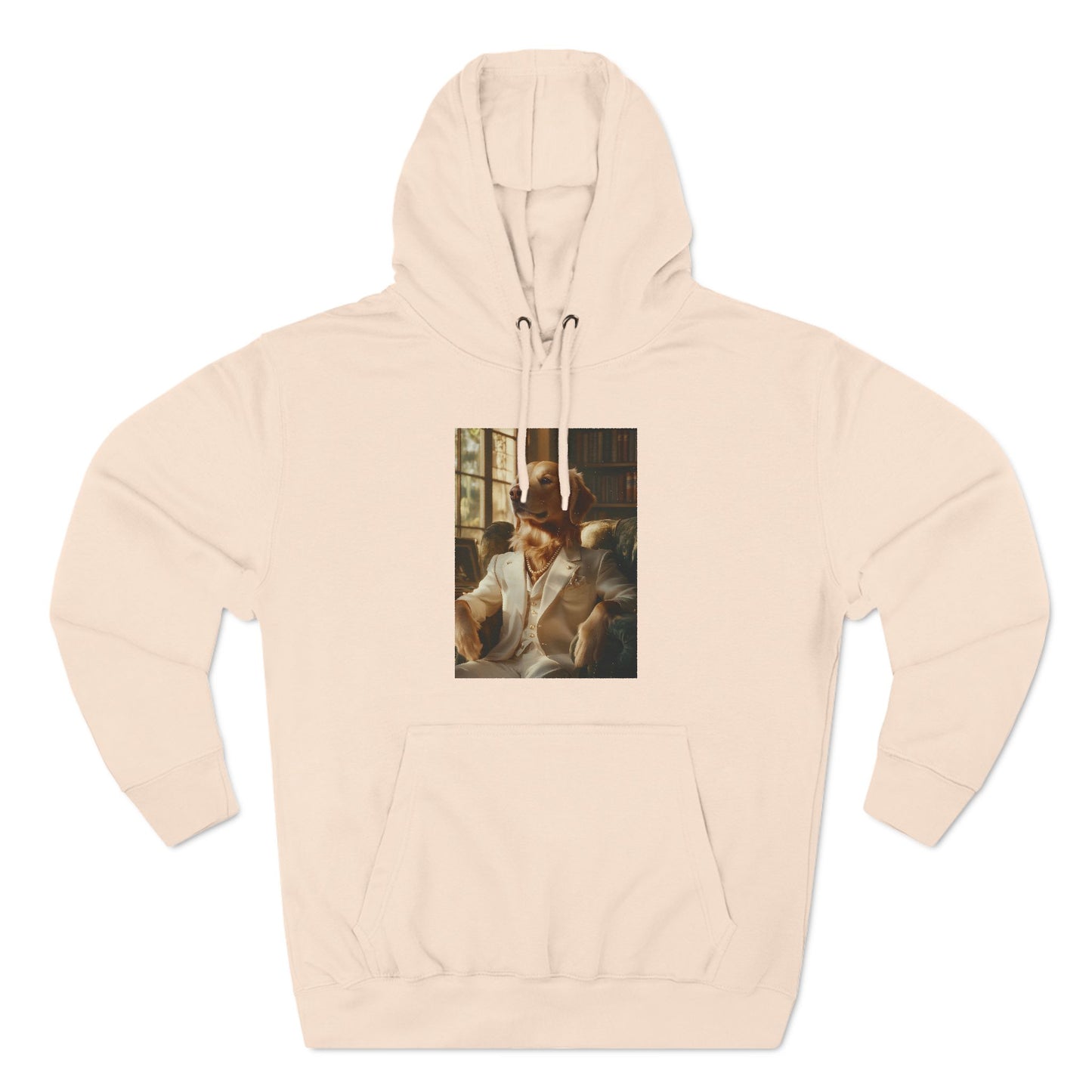 Golden Retriever in White Suit: "The Ivory Aristocrat" | Hoodie | Pawgue Chic Edition™