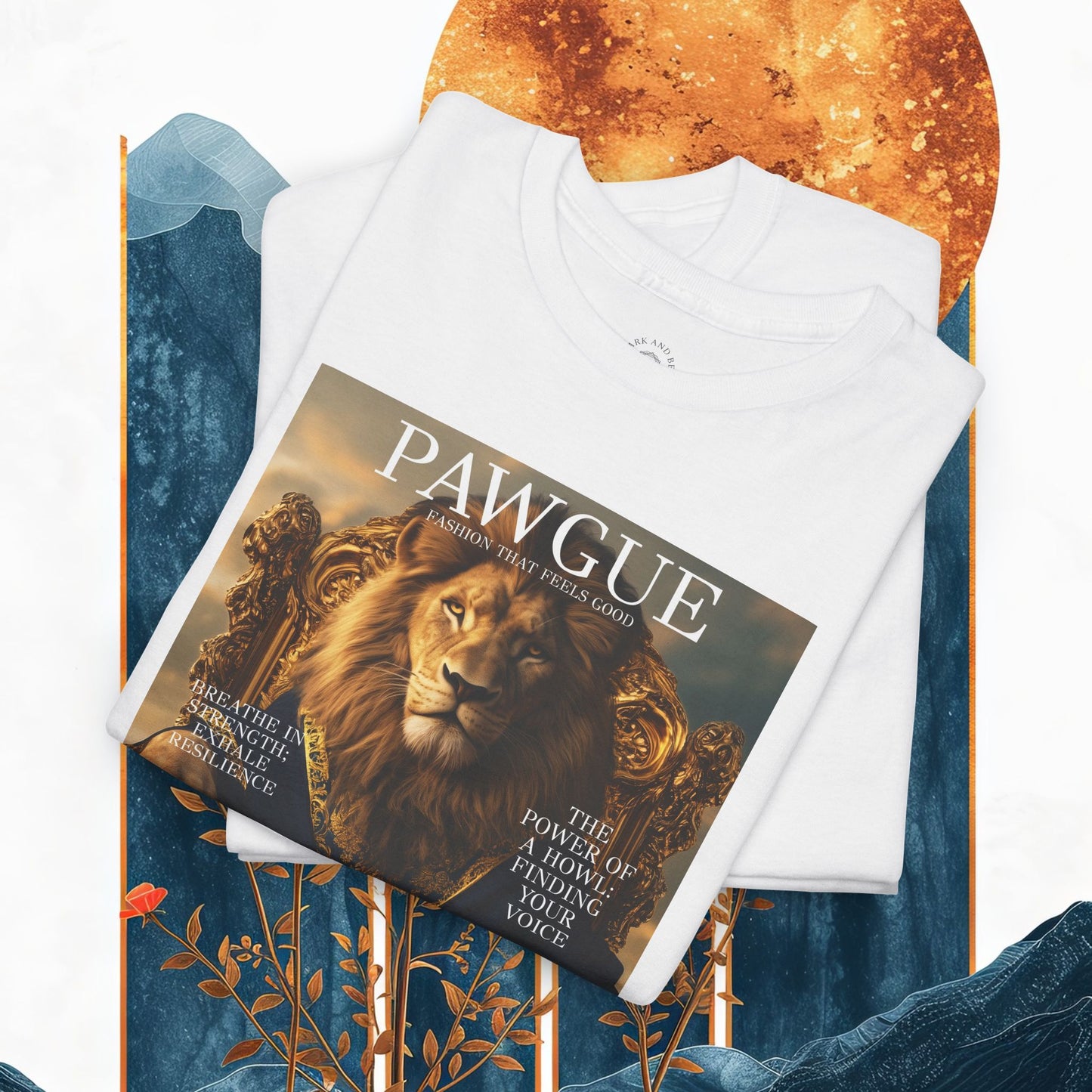 Lion on a Gilded Throne: "Cover" | T Shirt | Pawgue Chic Edition™