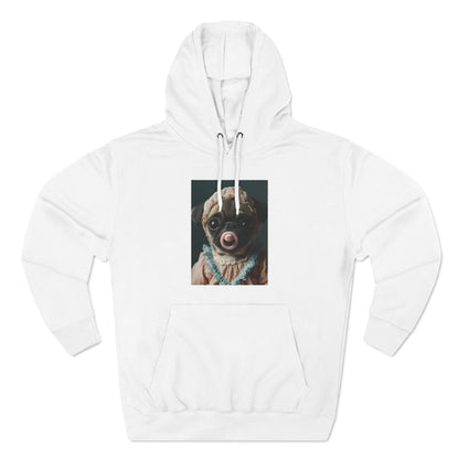 Pug in Peach and Lace: "Blushing Belle" | Hoodie | Puppy Love Edition™