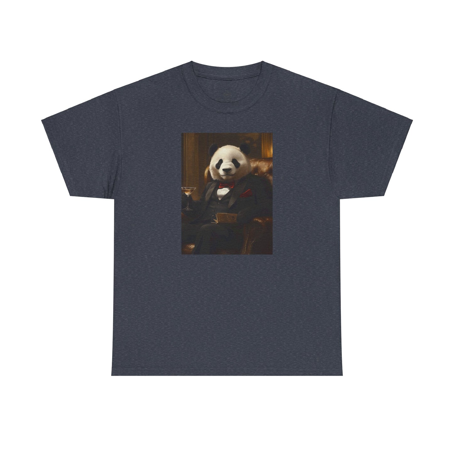 Panda Lounging in a Tuxedo: "The Polished Panda" | T Shirt | Pawgue Chic Edition™