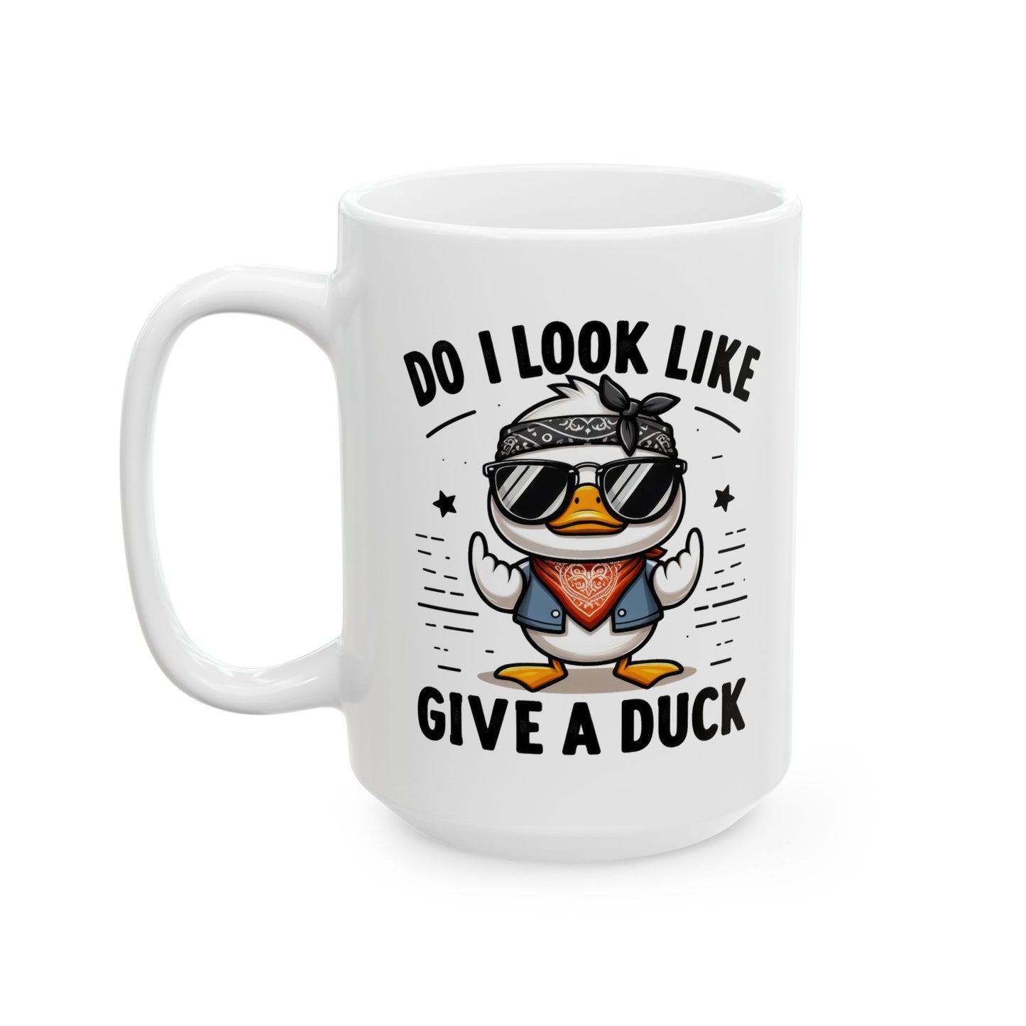 Bark Basics Collection™: "Give A Duck!" | Ceramic Mug, (11oz, 15oz) |