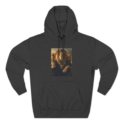 Lion on a Gilded Throne: "The Majestic Monarch" | Hoodie | Pawgue Chic Edition™