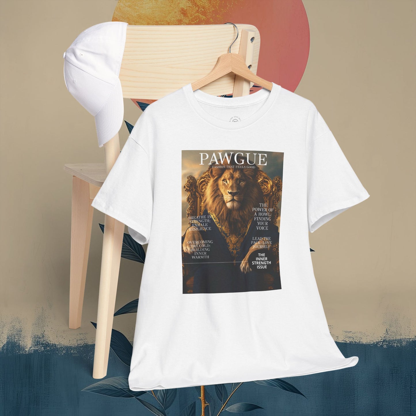 Lion on a Gilded Throne: "Cover" | T Shirt | Pawgue Chic Edition™