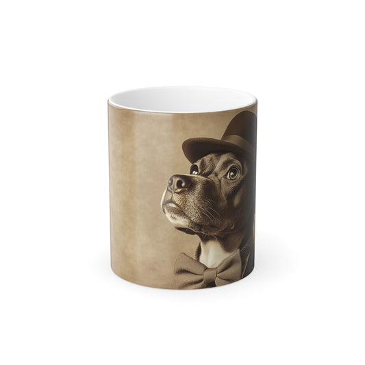 Historical Fiction Collection™: "Professor Pawsworth, Esq." | Color Morphing Coffee Mug, 11oz |