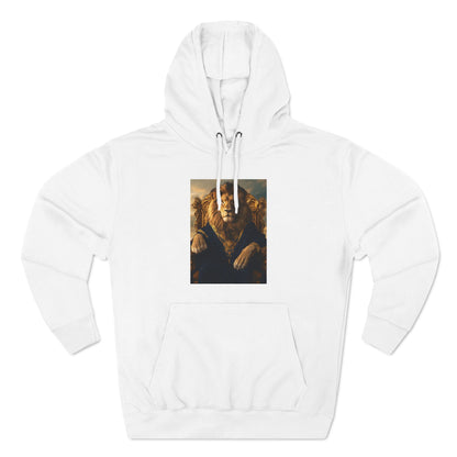 Lion on a Gilded Throne: "The Majestic Monarch" | Hoodie | Pawgue Chic Edition™