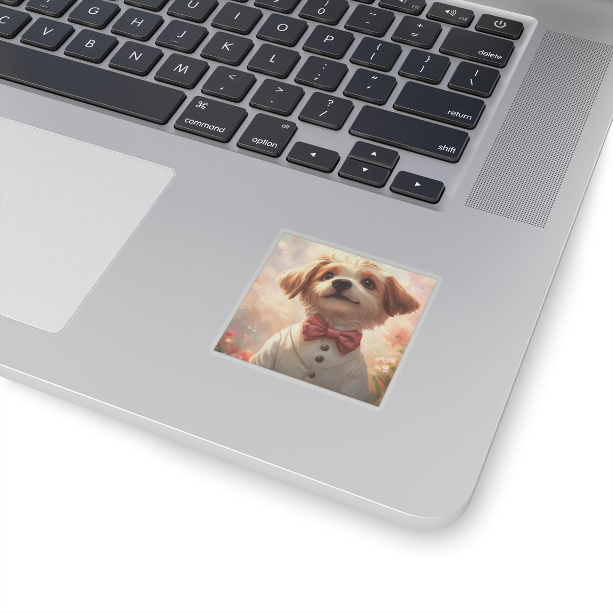 Historical Fiction Collection™: "Dapper Dog in Bloom" | Kiss-Cut Stickers