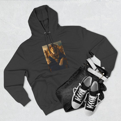 Lion on a Gilded Throne: "The Majestic Monarch" | Hoodie | Pawgue Chic Edition™