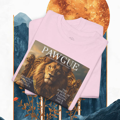 Lion on a Gilded Throne: "Cover" | T Shirt | Pawgue Chic Edition™