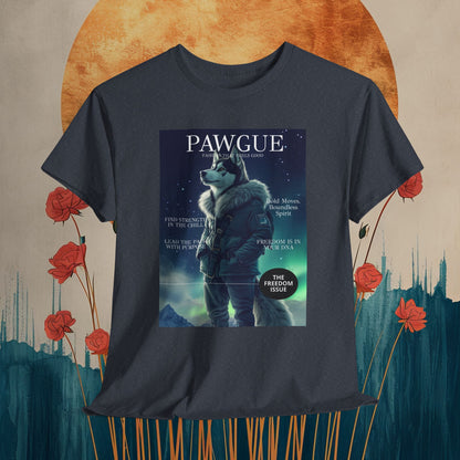 Husky under the Northern Lights: "Cover" | T Shirt | Pawgue Chic Edition™