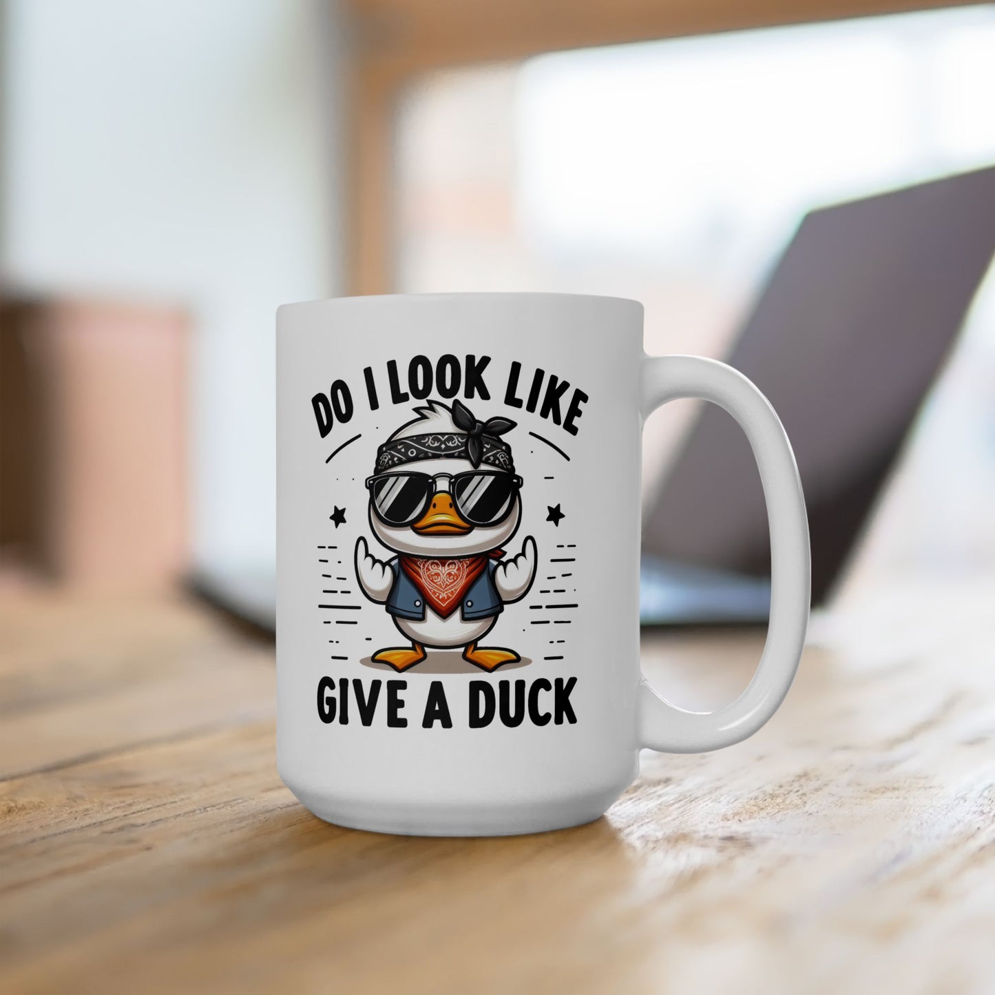 Bark Basics Collection™: "Give A Duck!" | Ceramic Mug, (11oz, 15oz) |