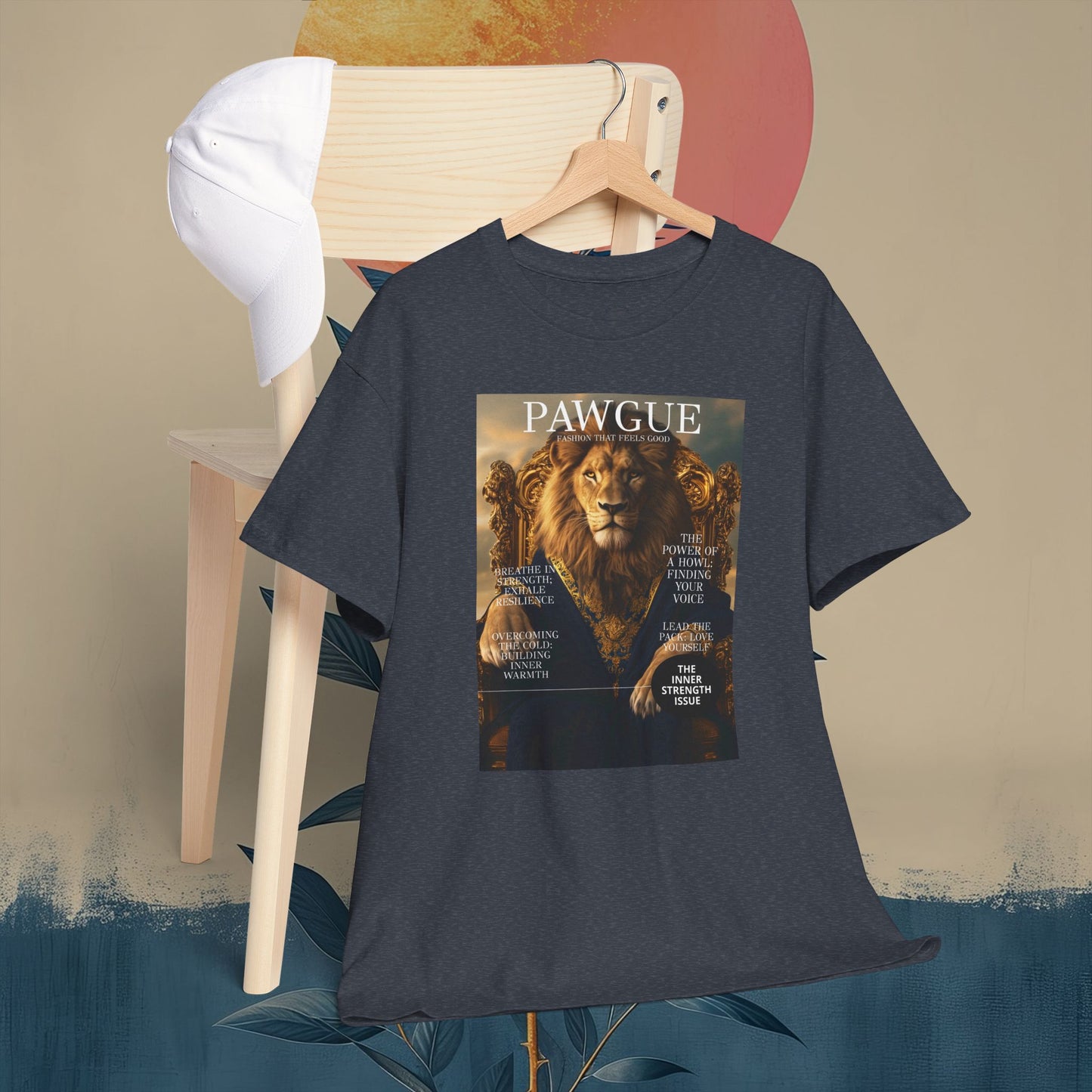 Lion on a Gilded Throne: "Cover" | T Shirt | Pawgue Chic Edition™