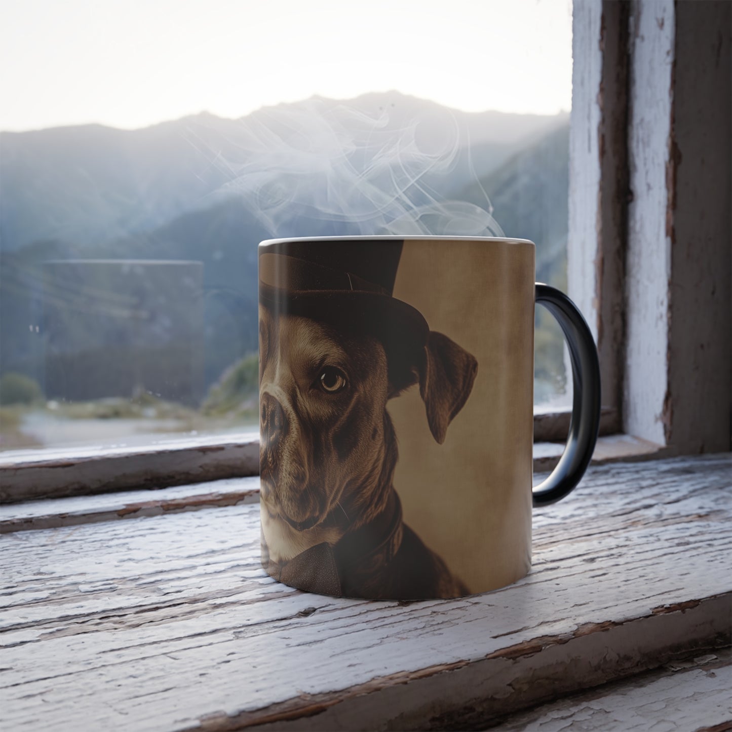 Historical Fiction Collection™: "Lord Winston of Woofshire" | Color Morphing Coffee Mug, 11oz |