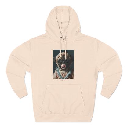 Pug in Peach and Lace: "Blushing Belle" | Hoodie | Puppy Love Edition™