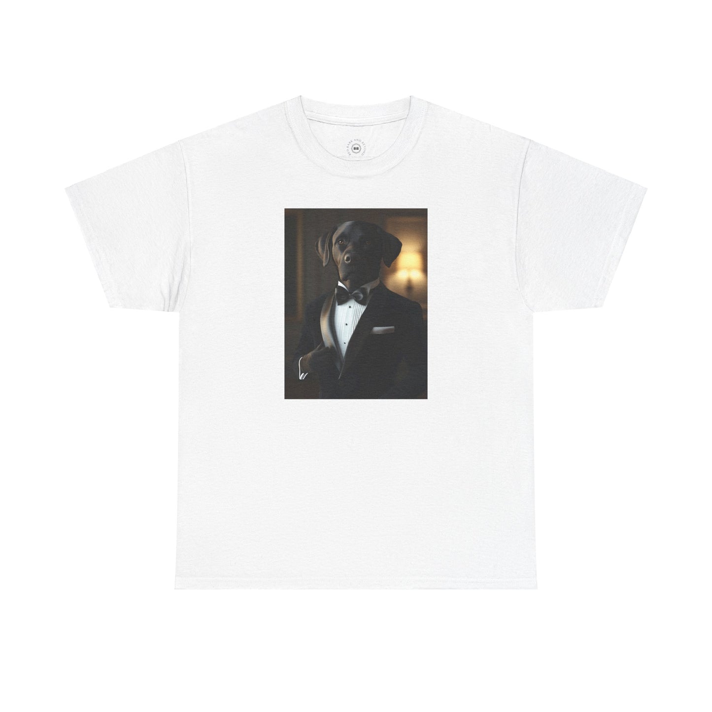 Labrador in Black Tie: "The Classic Companion" | T Shirt |  Pawgue Chic Edition™