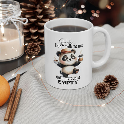 Snark & Simplicity Collection™: "Cup Is Empty" | Ceramic Mug, (11oz, 15oz) |