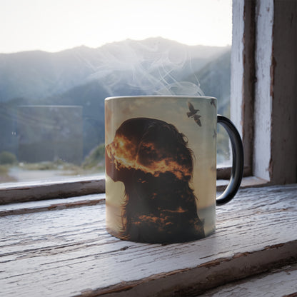 Enchanted Paws Collection™: "Skybound Spirit" | Color Morphing Coffee Mug, 11oz |