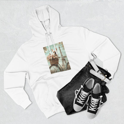 French Bulldog in Paris: "Paws and Petals" | Hoodie | Puppy Love Edition™