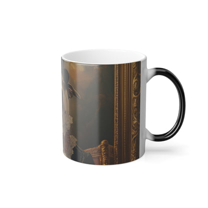 Historical Fiction Collection™: "The Noble Pawtrait" | Color Morphing Coffee Mug, 11oz |