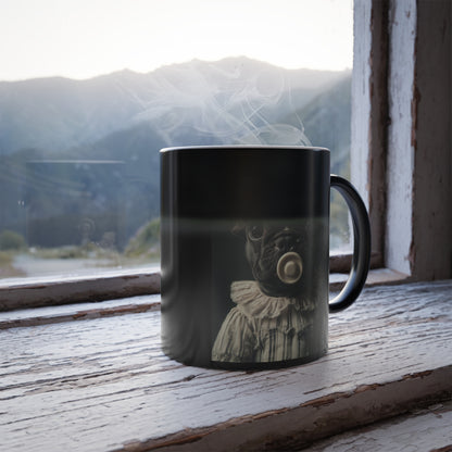 French Bulldog in Striped Pajamas: "Dream big, nap often" | Color Morphing Coffee Mug, 11oz | Puppy Love Edition™