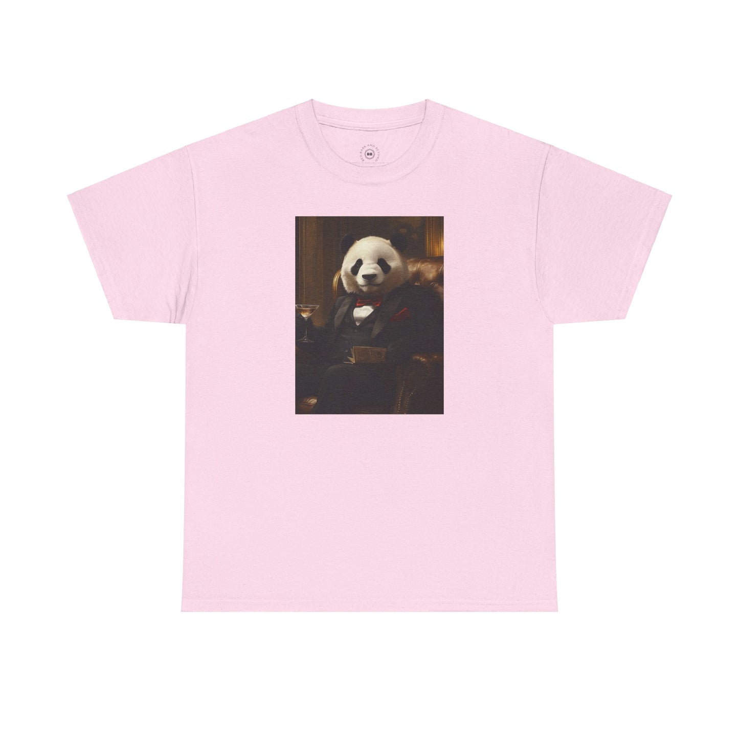 Panda Lounging in a Tuxedo: "The Polished Panda" | T Shirt | Pawgue Chic Edition™