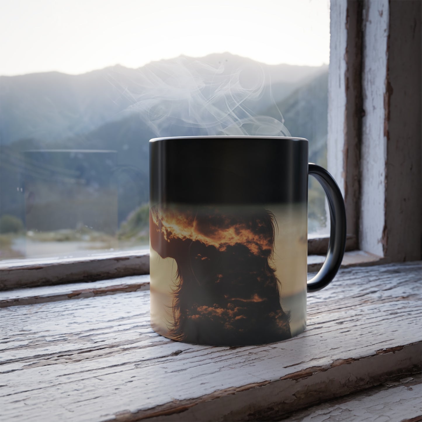 Enchanted Paws Collection™: "Skybound Spirit" | Color Morphing Coffee Mug, 11oz |