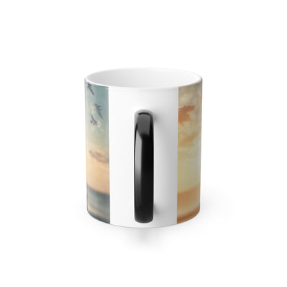 Enchanted Paws Collection™: "Skybound Spirit" | Color Morphing Coffee Mug, 11oz |