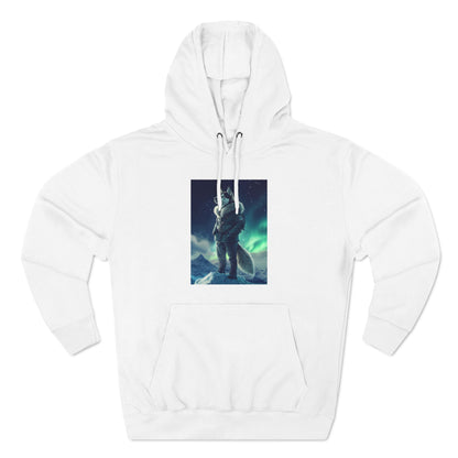 Husky under the Northern Lights: "Aurora Explorer" | Hoodie | Pawgue Chic Edition™