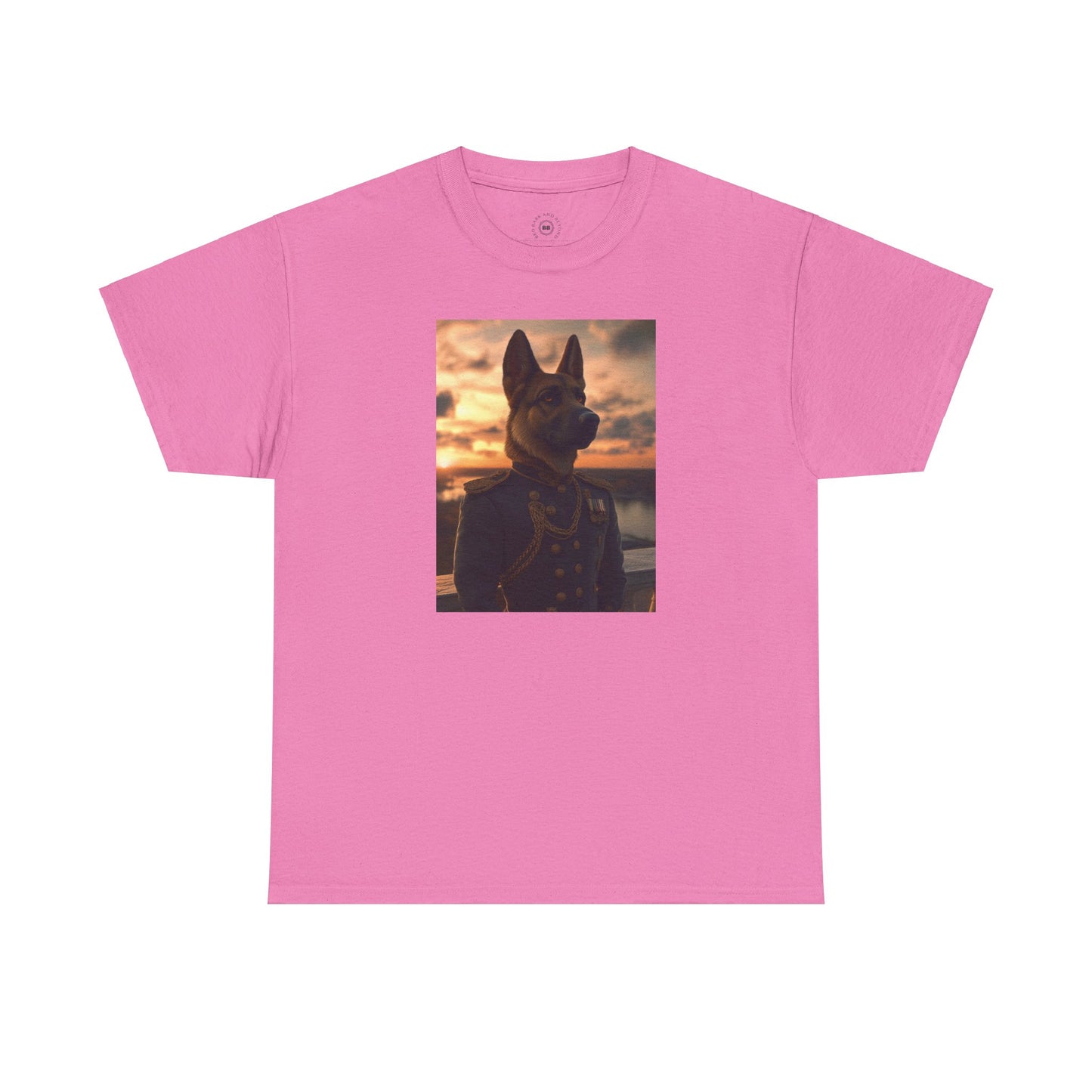 German Shepherd in Military Regalia: "The Noble Sentinel" | T Shirt | Pawgue Chic Edition™