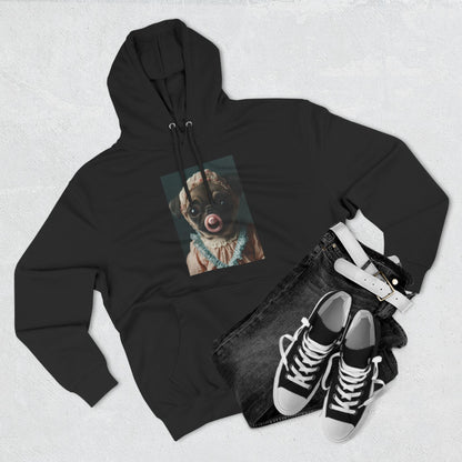 Pug in Peach and Lace: "Blushing Belle" | Hoodie | Puppy Love Edition™