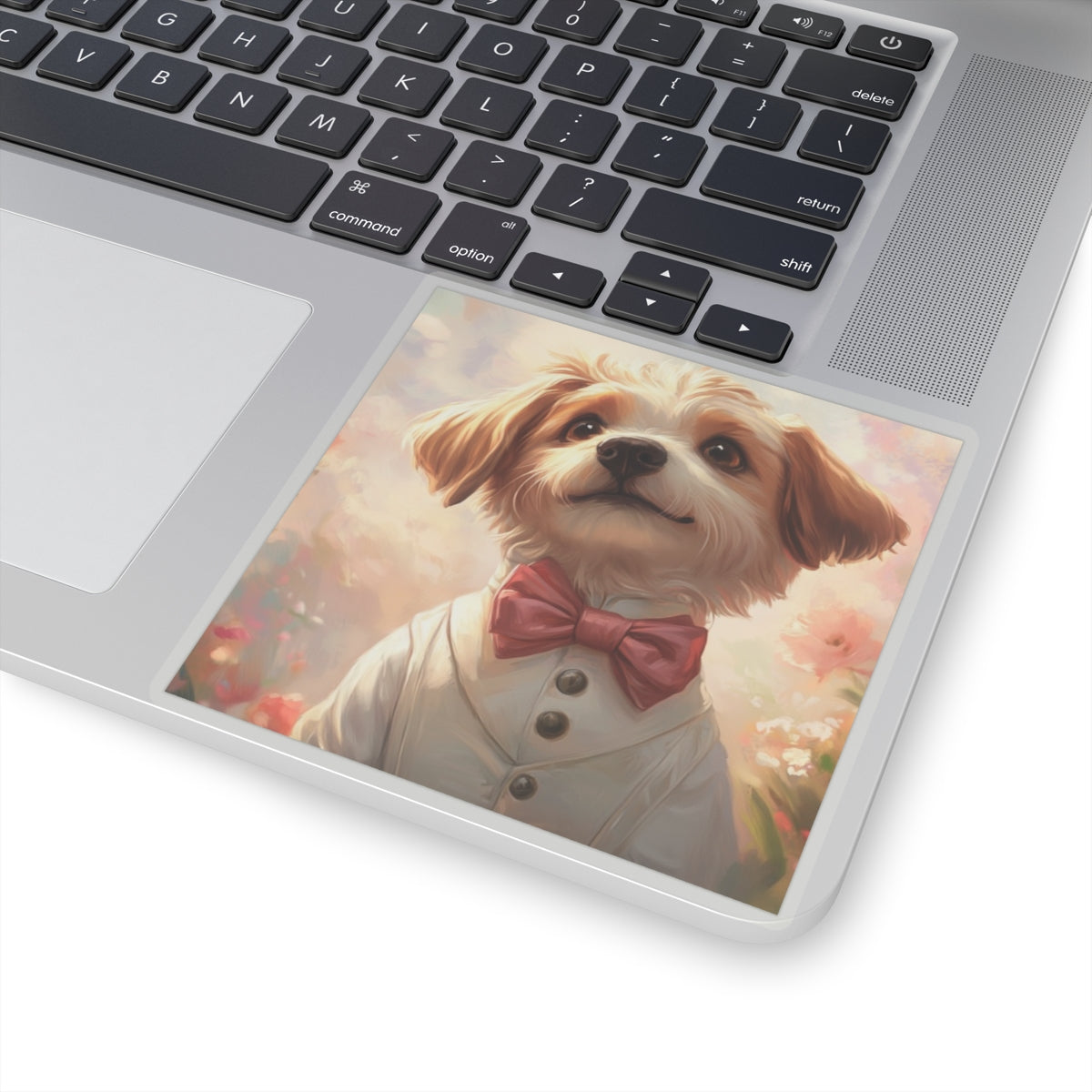 Historical Fiction Collection™: "Dapper Dog in Bloom" | Kiss-Cut Stickers