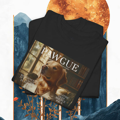 Golden Retriever in White Suit: "Cover" | T Shirt | Pawgue Chic Edition™