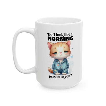 Bark Basics Collection™: "Morning Person" | Ceramic Mug, (11oz, 15oz)