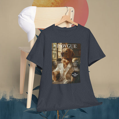 Golden Retriever in White Suit: "Cover" | T Shirt | Pawgue Chic Edition™